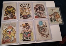 1970 Donruss Odder Odd Rods Stickers Cards Lot Of 7 Different Golf Corvette Etc. picture