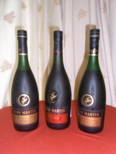 Rémy Martin Cognac VSOP 3 Bottles 1x Red Label 2x Yelllow Label - Vintage 2001ff picture