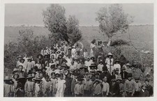Polson MT 1912 School Picnic (Indian School?) Flathead Reservation RPPC COPY picture