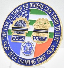 NYPD OCCB Training Unit Medal of Valor Challenge Coin picture