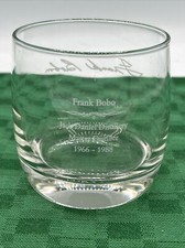 Genuine Jack Daniels Old No 7 Whiskey Rocks Glass Frank Bobo Master Distiller  picture