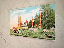 Totem Poles Ketchikan Alaska Postcard Posted 1911 picture