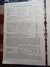 1902 Train Report DELAWARE & HUDSON COMPANY Coal Railroad Coons NY Honesdale PA picture