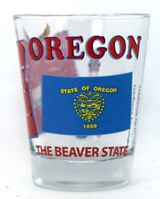 OREGON THE BEAVER STATE ALL-AMERICAN COLLECTION SHOT GLASS SHOTGLASS picture