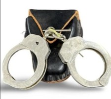 VGT Authentic Correctional Facility Handcuffs Leather Pouch  picture