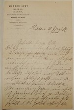 Letter Jewish Judaica Antique 1887 Russia Russian Moscow Kasan Kazan MARCUS LEVY picture