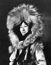 ESKIMO WOMAN PORTRAIT YUKON ALASKA 1915 11x14 GLOSSY PHOTO PRINT picture