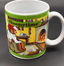 Celestial Seasonings Sleepytime Bear Mug 1993 Vintage Tea Coffee Cup Colorado picture