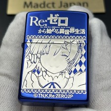 Zippo Re Zero Starting Life in Another World Rem Lighter Ion Blue Silver Japan picture