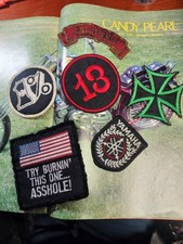 Six vintage biker patches picture