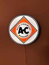 Allis-Chalmers Inspired LED Wall Sign | Vintage Farm & Tractor Garage Decor | Wi picture