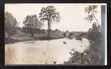 No ID 1905-10 Real Photo Postcard; Bridge on the Outskirts of a Village picture