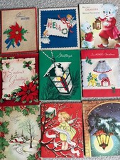 Lot of Vintage Mid Century Christmas Cards  picture