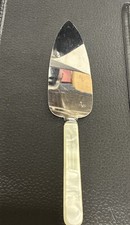 🍰 Vintage Prill Sheffield England 10” Cake Server Stainless Steel Ivory Pearl picture