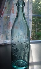 Antique FITZGERALD BROS. BRG. CO. TROY, N.Y. Blob Top Beer Bottle picture