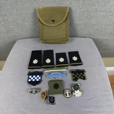 Vintage US Army LTC Militaria Lot - 99th Readiness Div, JAG, Jump Wings picture