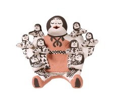 Cochiti Pueblo Storyteller Pottery Doll By Martha Arquero Late 20th Century picture