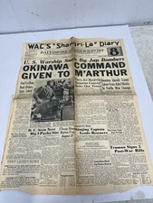 baltimore news post August 4 1945 WWII Okinawa Japan picture