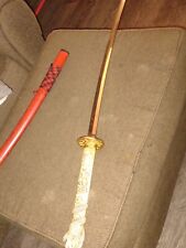 real katana samurai sword sharp color: red dragon handle  picture