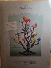 Hallmark Nature's Sketchbook Birds At My Window Tree & 12 Figurine Set W/ Boxes picture