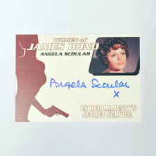 Angela Scoular Signed James Bond Autograph Card WA36 Rittenhouse OHMSS picture