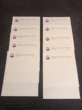 Letterhead 10 Sheets Of PEPSI 1960s Vintage Stationery Unused Lot picture