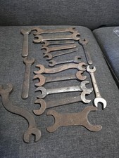 Lot Of 16 Antique Early 1900s Automotive Wrenches Including Ford  picture