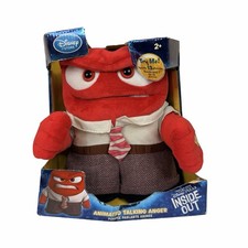 Disney Store NIB Pixar Inside Out Animated Talking Anger Plush 9