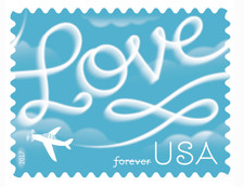 2017 Love Skywriting 78¢ Romantic Floral Forever, 100 Stamps 5 Unused Panes picture