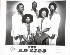 Vintage 1980s The Ad Libs Soul Group Promo Photo picture