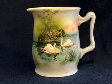 Royal Bayreuth Pitcher With Two Swans Marked Great Colors BS 154 picture