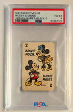 1947 Mickey Mouse & Minnie Library Games Black #2 PSA 4 VG-EX Disney Russell picture