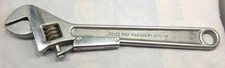 UTICA TOOLS 92-12 12” STEEL ADJUSTABLE LOCKING CRESCENT WRENCH USA VINTAGE picture
