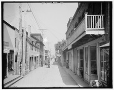 Photo:St. Augustine Fla. St. George St. 1900s Street Scene Shops picture
