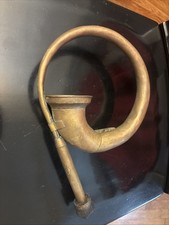 Car Horn Automobile Vehicle Vintage Antique Brass No Bulb w/ Side Mount picture