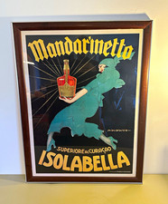 Mandarinetto Isolabella M Dudovich Italian Art Deco Liquor Poster Framed picture