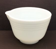 Vintage White Milk Glass Mixing Bowl #4 Pour Spout 6.25 In Diameter 4.5 In Tall picture