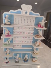 Danbury Mint Pillsbury Doughboy Calendar Complete w All Figurines & Tiles 1997 picture