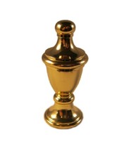 Lamp Finial-MODERN URN-Polished Brass Finish, Machined and Highly Detailed picture