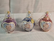 Vintage Heavenly Angels Bell Ornaments Bradford Edition Set Of 3 NEW picture
