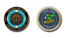 USMC VMU-4 Evil Eyes Korean Service Challenge Coin picture