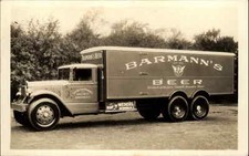 Kingston New York NY Delivery Truck Advertising BARMANN'S BEER c1930 Real Photo picture