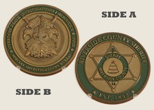 Riverside County Sheriff Special Investigations Challenge Coin  1#15 picture