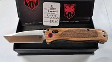COBRATEC BAR LOCK KNIFE ZEBRAWOOD Tanto Blade KNIFE New In Box Lifetime Warranty picture