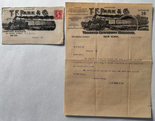 1903 NY Letterhead w/Envelope TF Park Fruits & Vegetables New York RR vignette picture