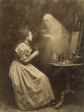 Victorian Ghost Photograph | Seance  | Spirit | Halloween Decor | Spooky Photo picture