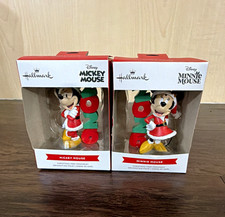 Hallmark Disney Mickey & Minnie Mouse 2026 Christmas Tree Ornament 2-Piece Set picture