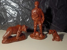 Handmade Red Mill Mfg. Figurines/ Soilder 9' (97) / Bear 6' W (01) / Dog (93) picture