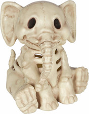 Crazy Bonez Skeleton Elephant Figurine, 5.5