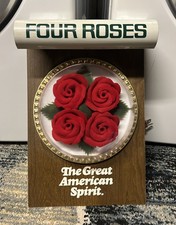 Vintage 70s Four Roses 3D Lighted Wall Sign picture